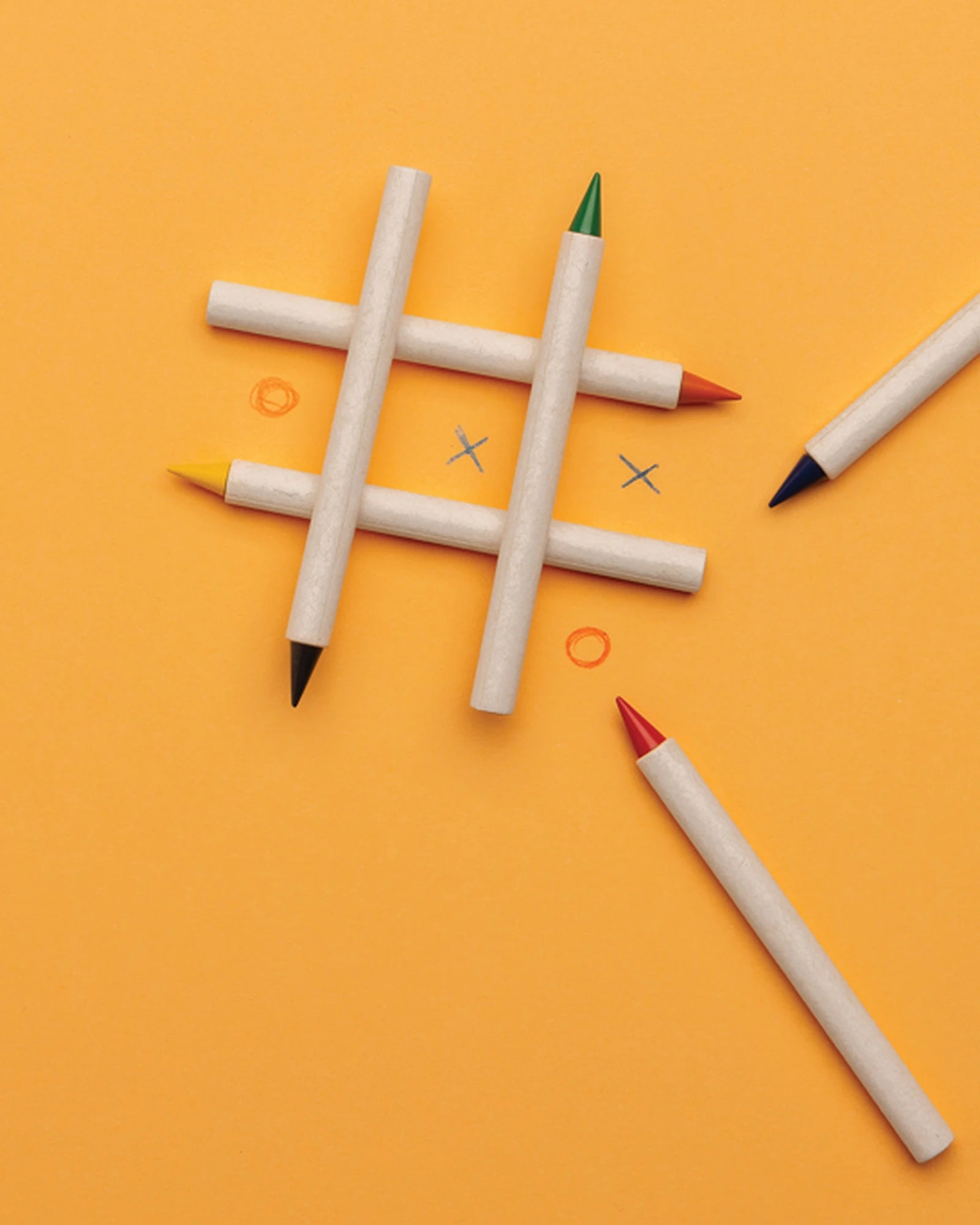 Promotional recycled color pencil set 6 pieces - 4